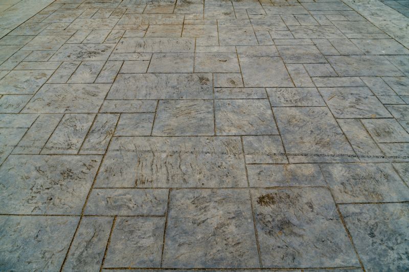 Decorative stamped concrete