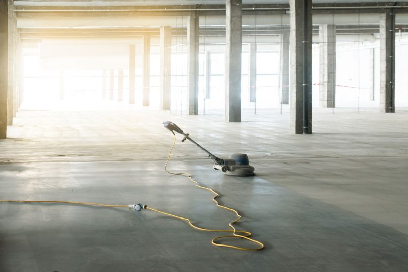 Commercial concrete flooring installation
