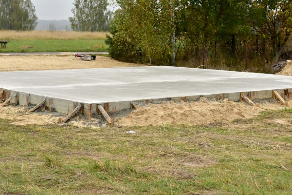 Concrete Base Installation in Ankeny